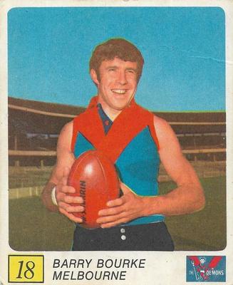 1970 Kellogg's VFL Footballers In Action #18 Barry Bourke Front